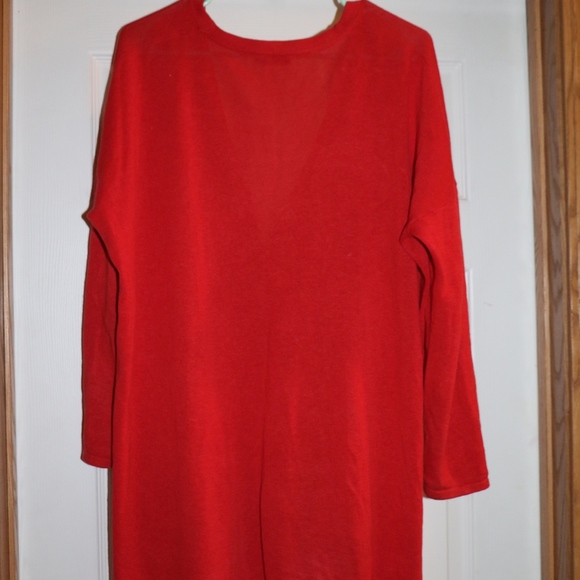 Red cardigan sweater - Picture 2 of 3